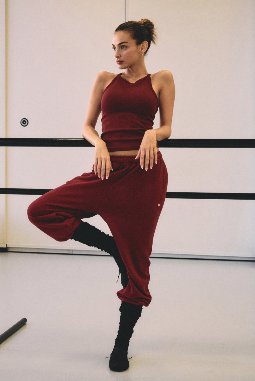 PJ473 SWEAT JOGGER BURGUNDY サイズ: S/M