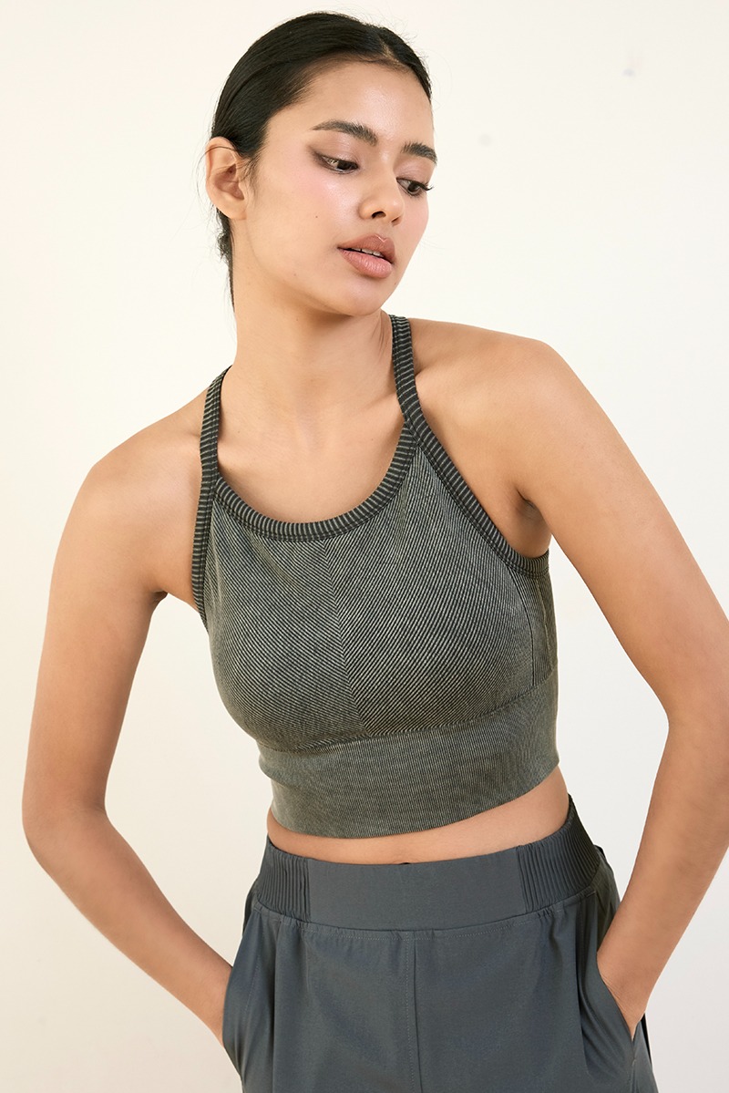 TB017 HIGH BRA OLIVE FADE