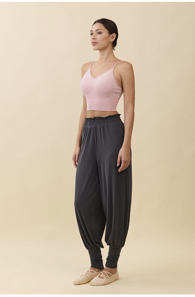 PR471 RELAX FRILL JOGGER PANTS CHARCOAL SOLID サイズ: S