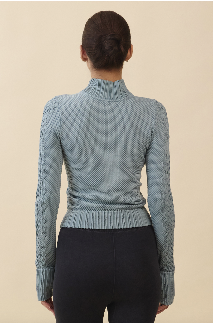 TZ151 SPONGE ZIP-UP D/MINT FADE サイズ: S/M