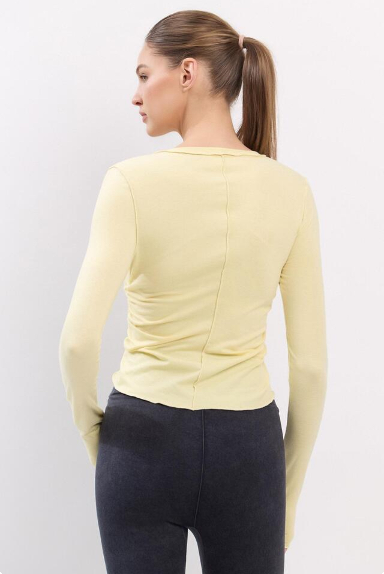 TL127 L/S COVER UP YELLOW サイズ: S/M