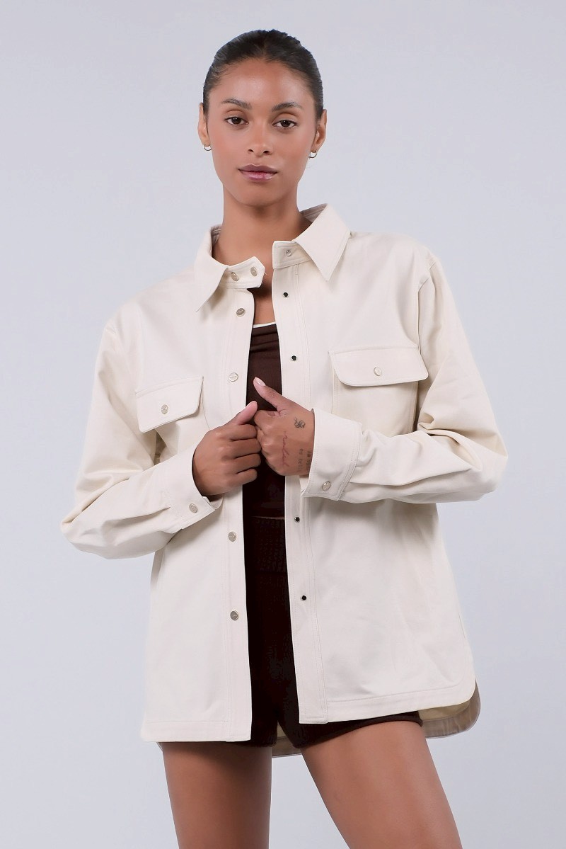 JP312 WASHED JACKET IVORY
