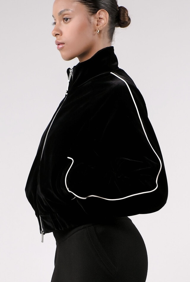 JP311 VELVET JACKET BLACK サイズ: S/M