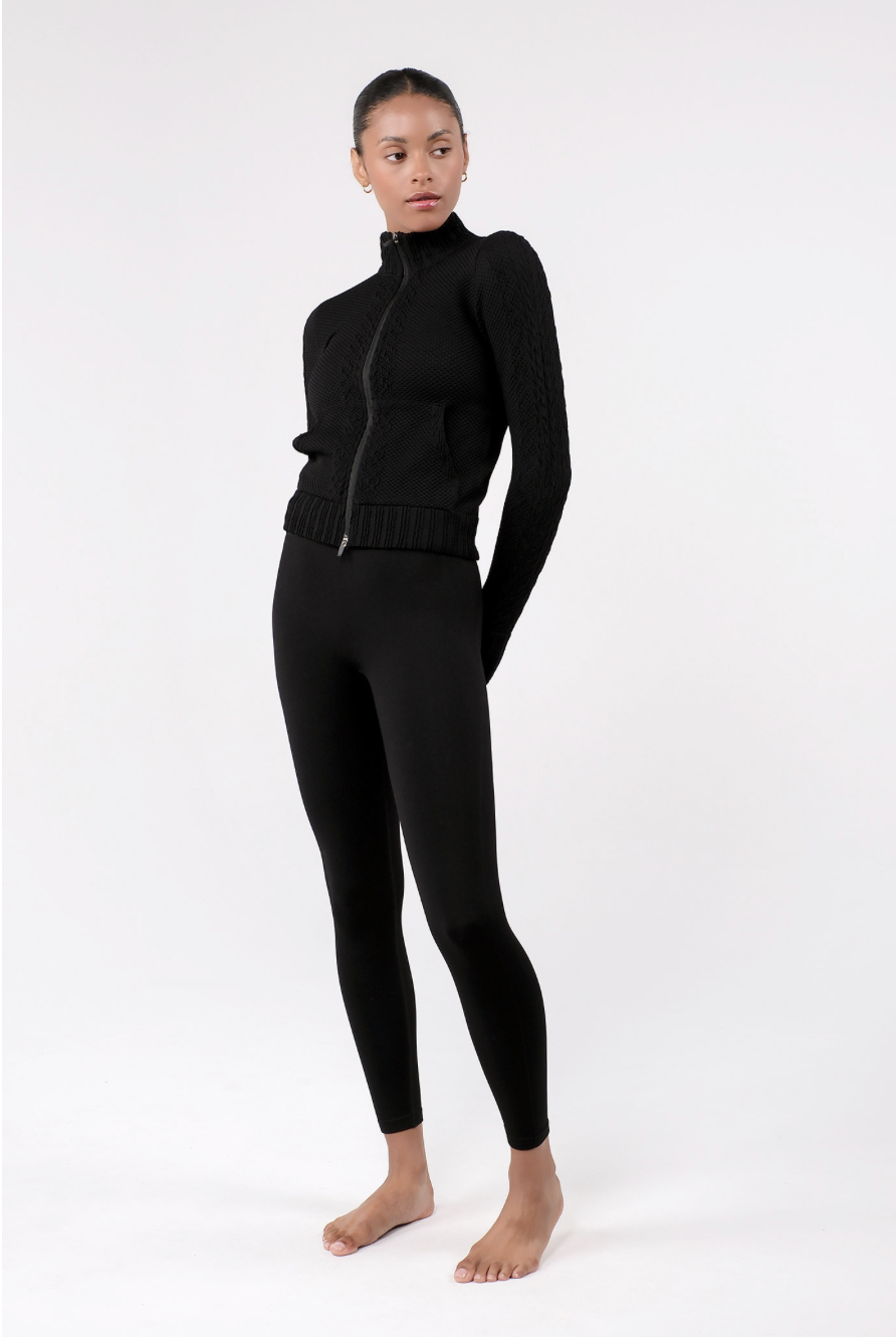 TZ151 SPONGE ZIP-UP BLACK サイズ: S/M