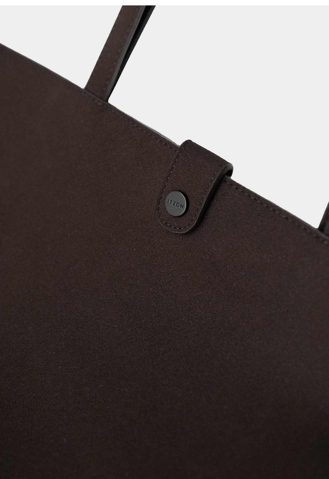 AB505 SUEDE SHOULDER BAG BROWN SOLID