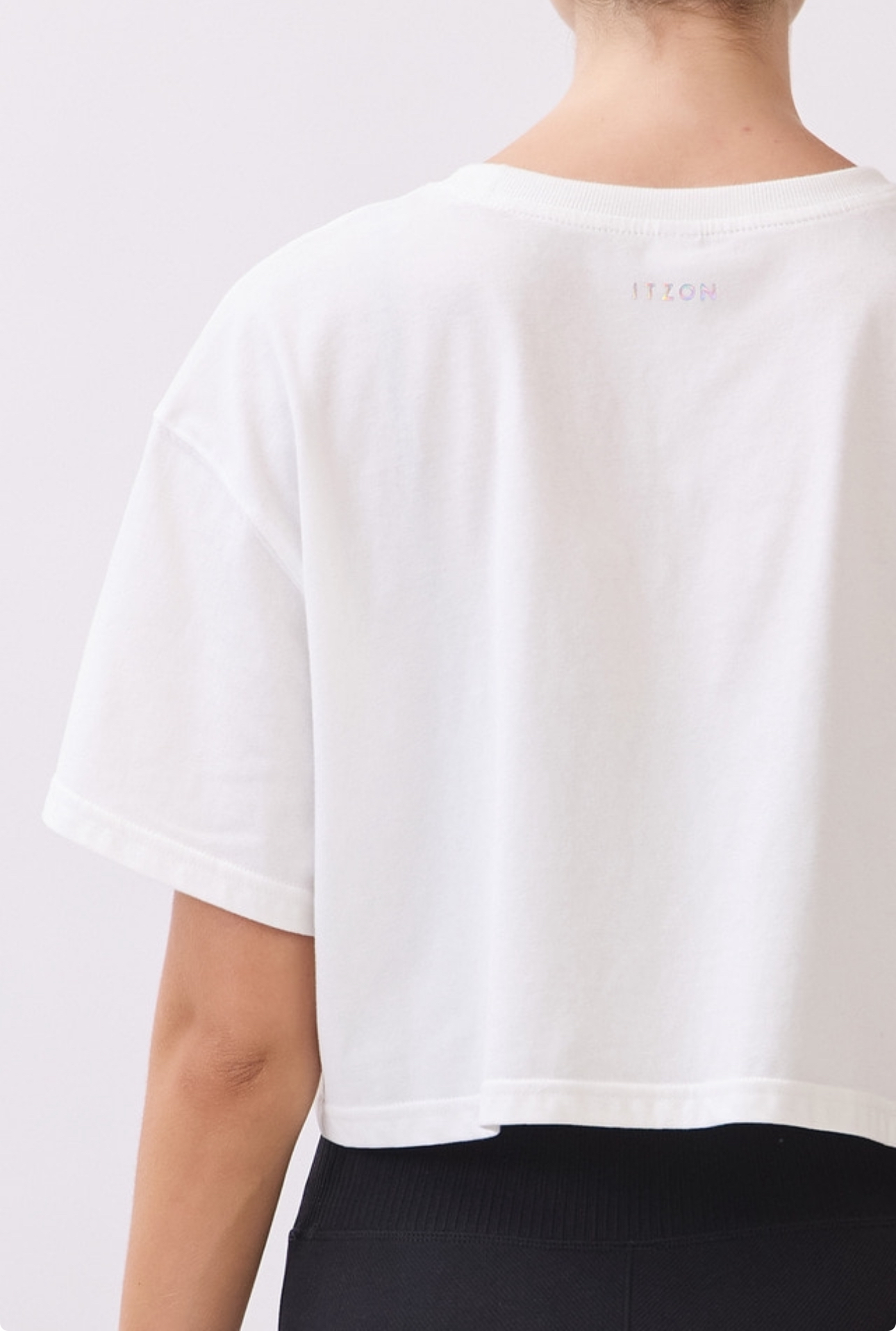 TS113 BRUSHED CROP T-SHIRT IVORY サイズ: F