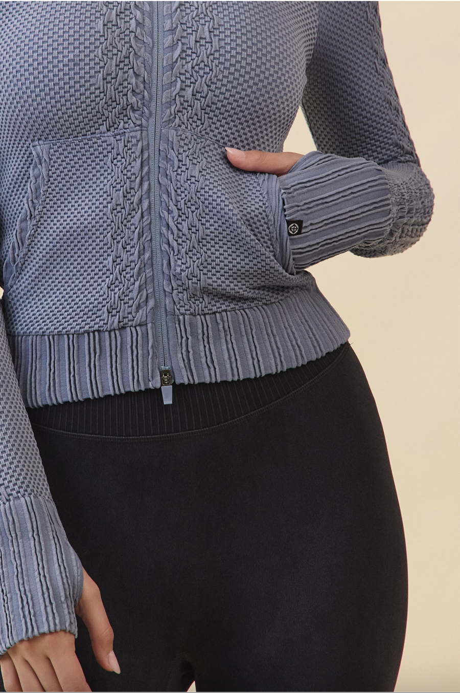 TZ151 SPONGE ZIP-UP AHS NAVY FADE サイズ: S/M