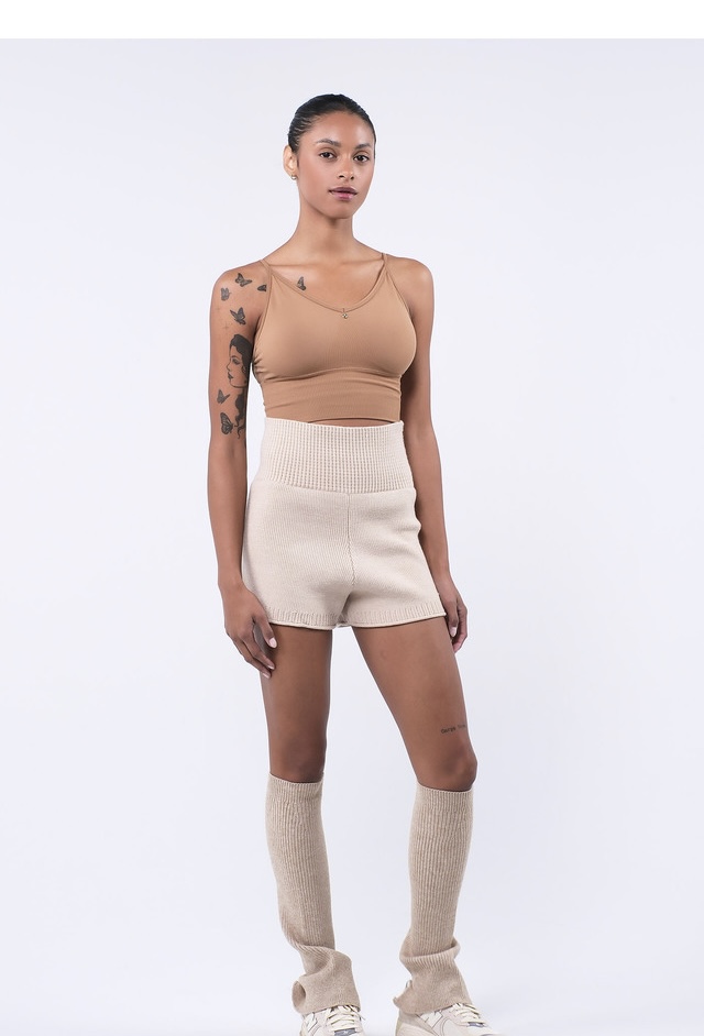 TB002 SEAMLESS BRATOP MOCHA MOUSSE サイズ: S/M