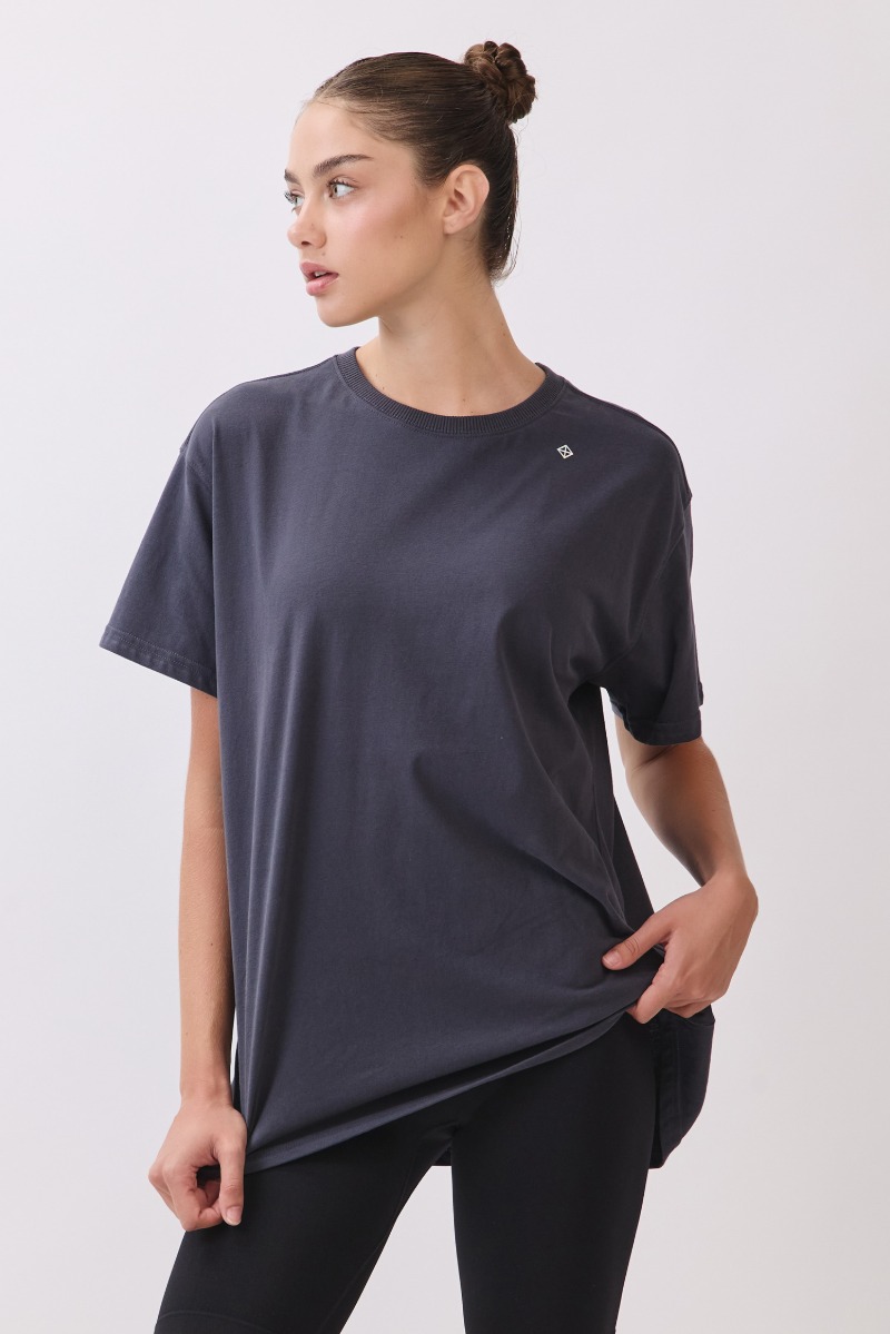 TS114 BRUSHED T-SHIRT CHARCOAL サイズ: F