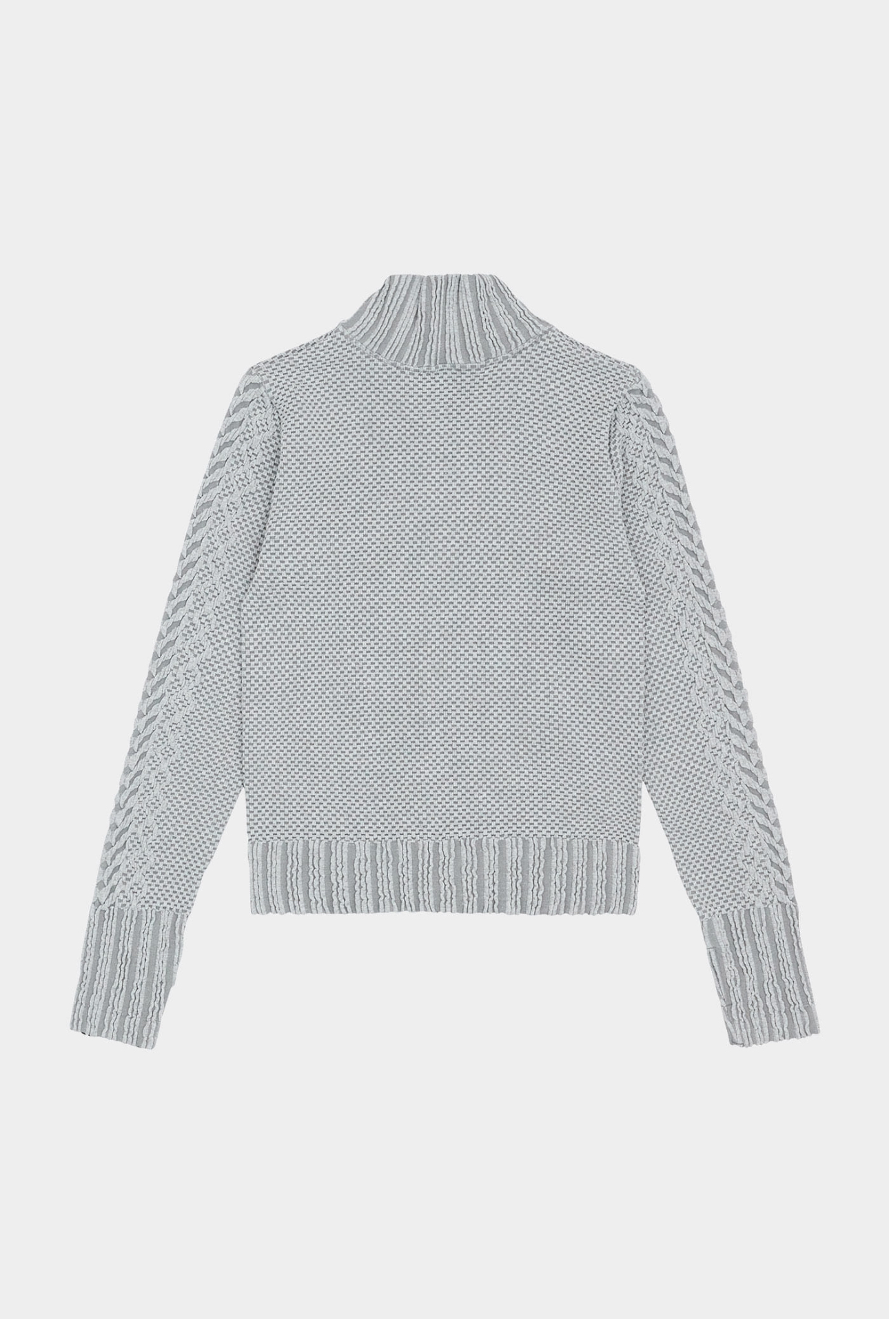 TZ151 SPONGE ZIP-UP M.GRAY SOLID サイズ: S/M