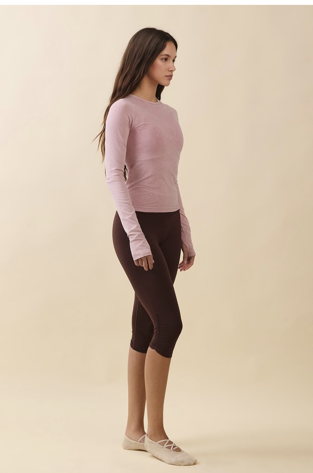 TL131 ALL-DAY LONG TEE MAUVE PINK FADE サイズ: S/M