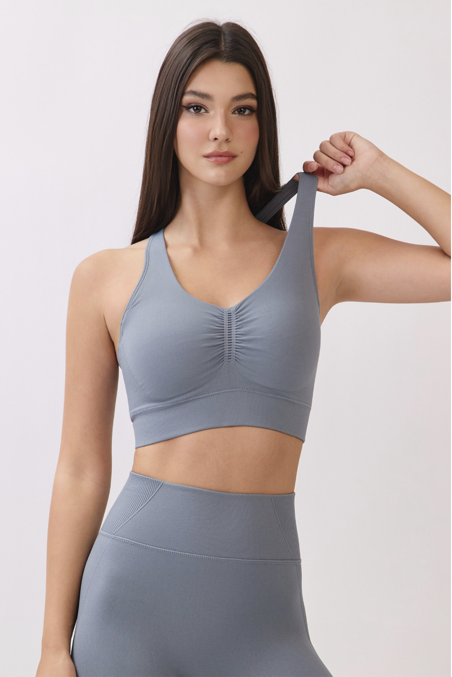 TB041 SEAMLESS BRATOP GRAY サイズ: S/M