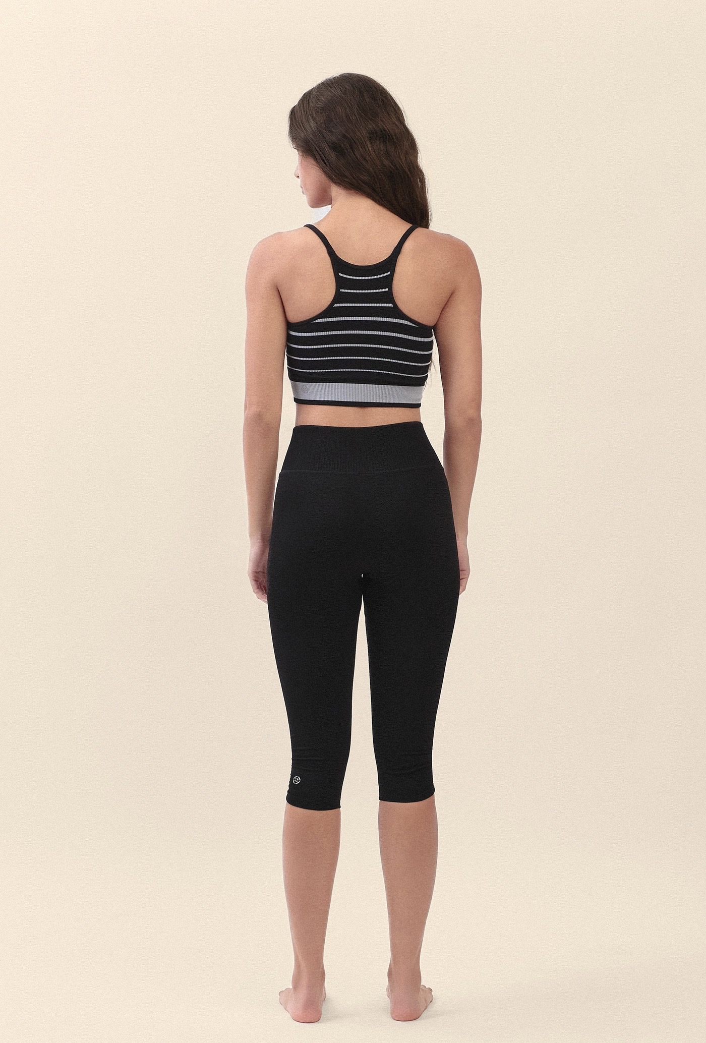 TB016 ESSENTIAL STRIPE BRATOP BLACKY STRIPE サイズ: S/M