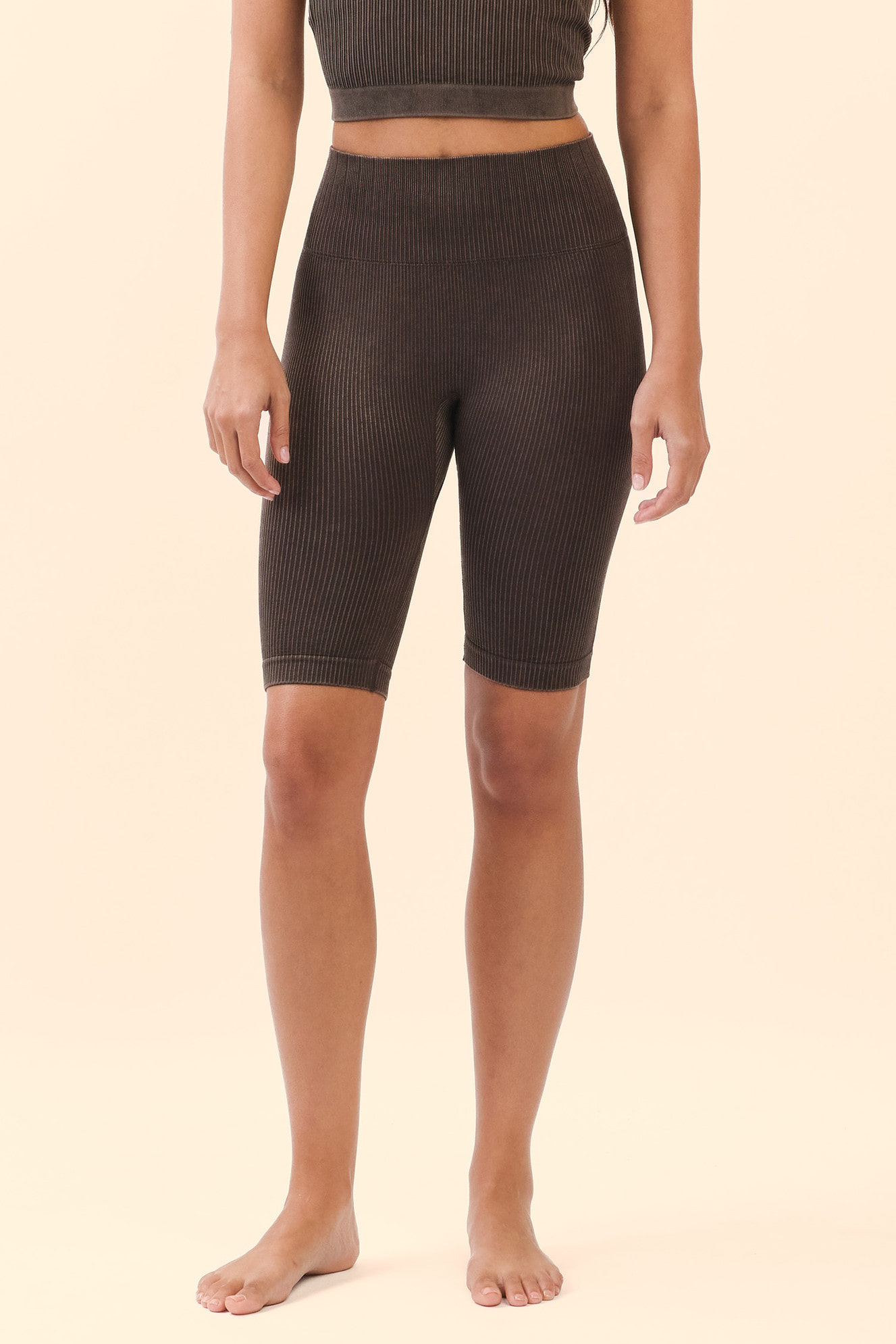 PS428 COMFORT 3/4 LEGGINGS CHOCOLATE FADE サイズ: S/M