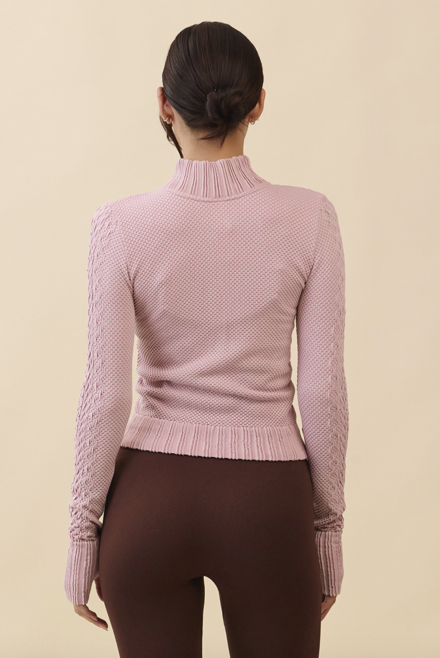 TZ151 SPONGE ZIP-UP MAUVE PINK FADE サイズ: S/M