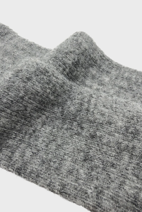 AS501 DOUBLE LAYER SOCKS M.GRAY SOLID サイズ: F