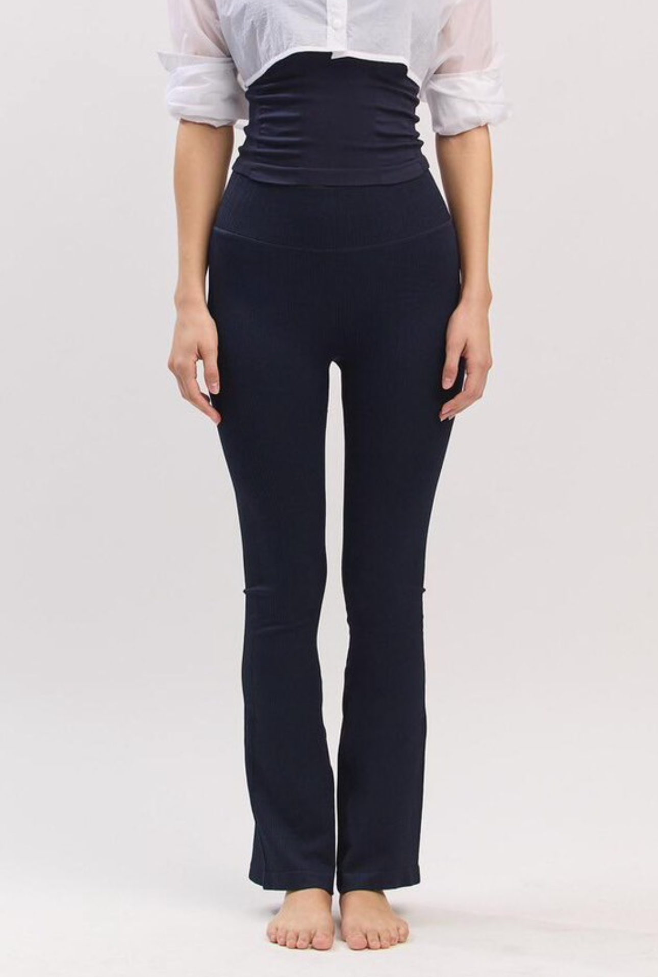 PL076 RIBBED BOOTSCUT D.NAVY