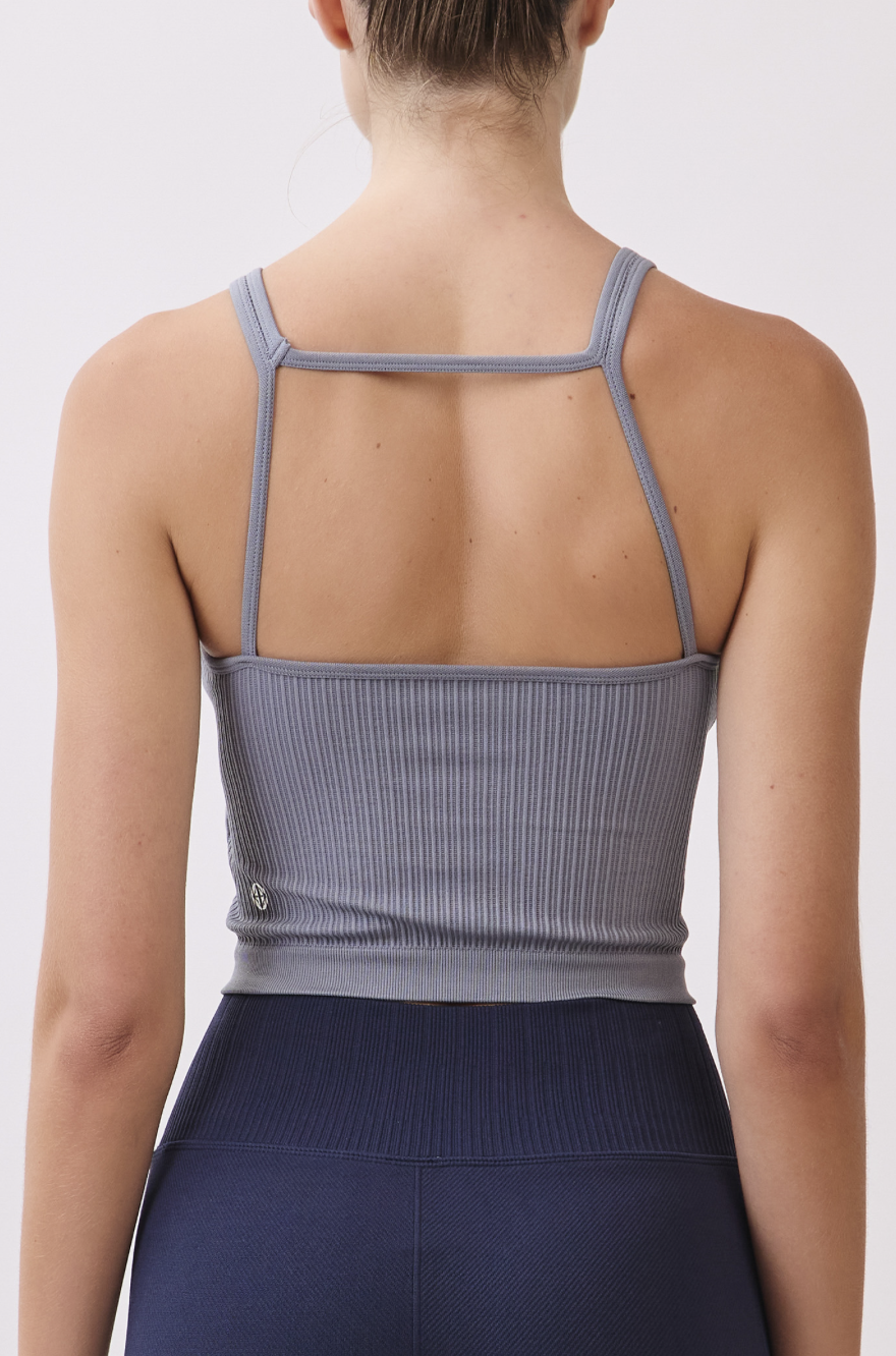 TB039 SPIRAL TANK D.GRAY サイズ: S/M