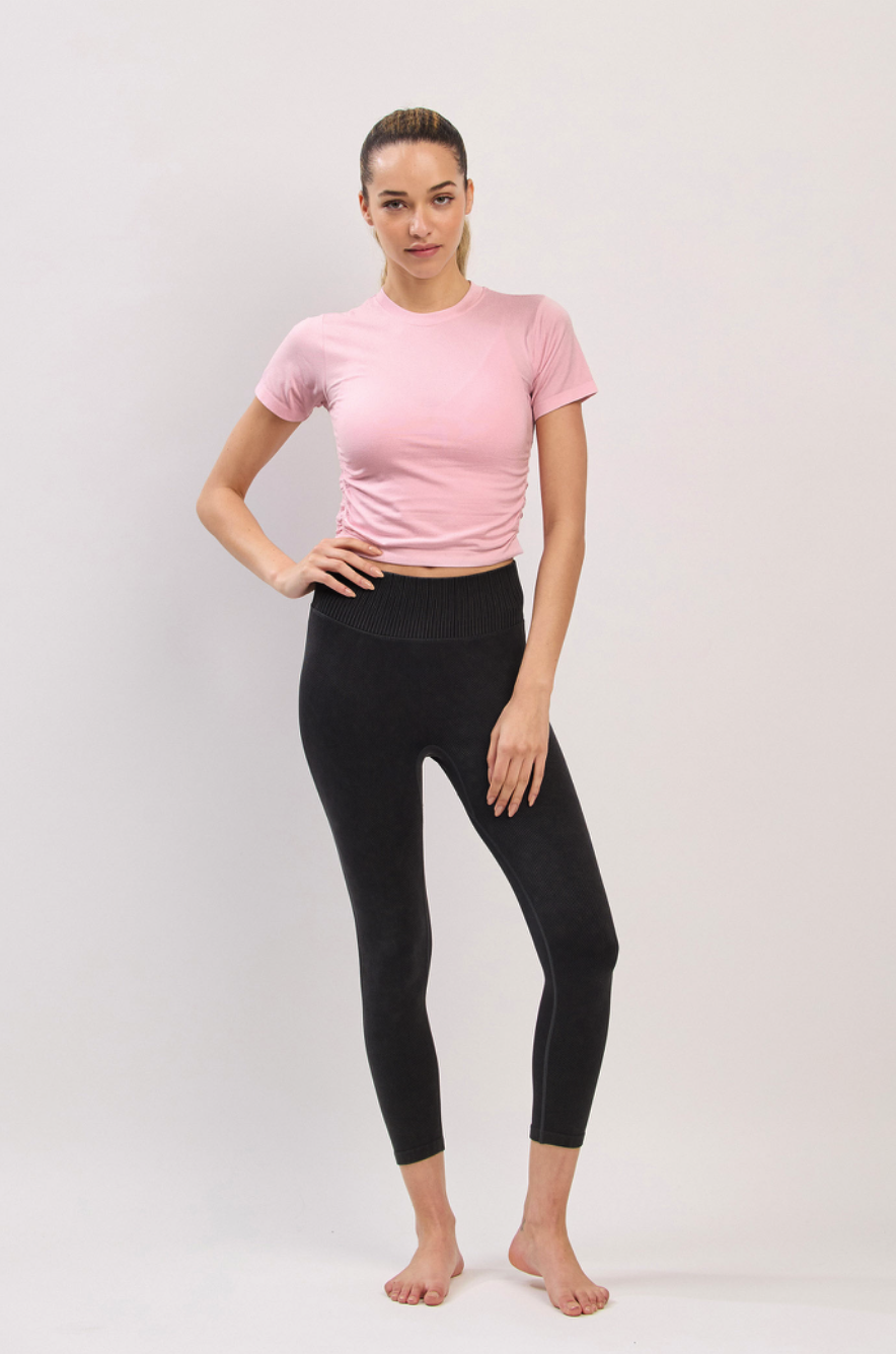 PL071 DOUBLE LEGGINGS BLACK サイズ: S/M