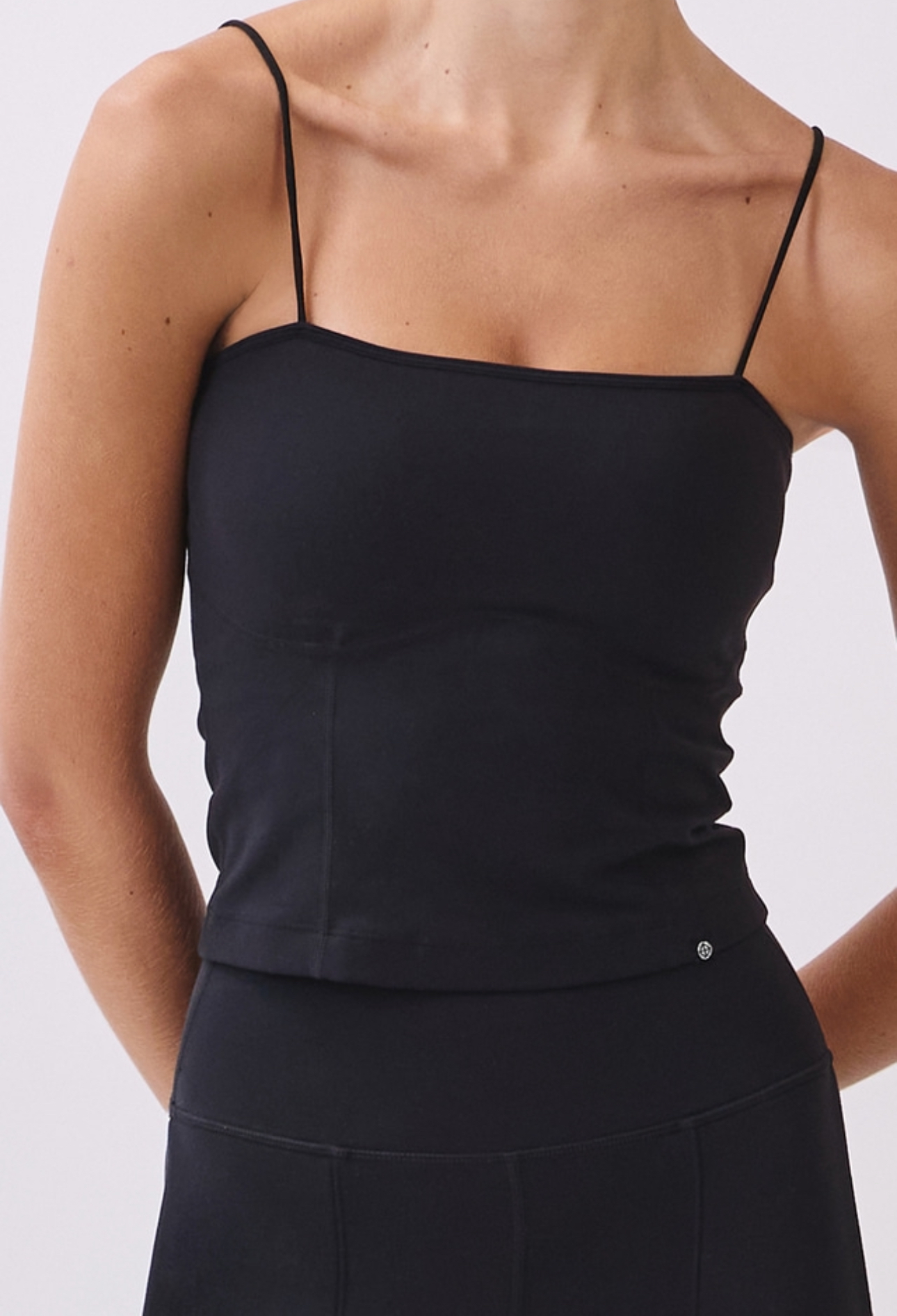 TT023 JERSEY TANK TOP BLACK サイズ: S/M