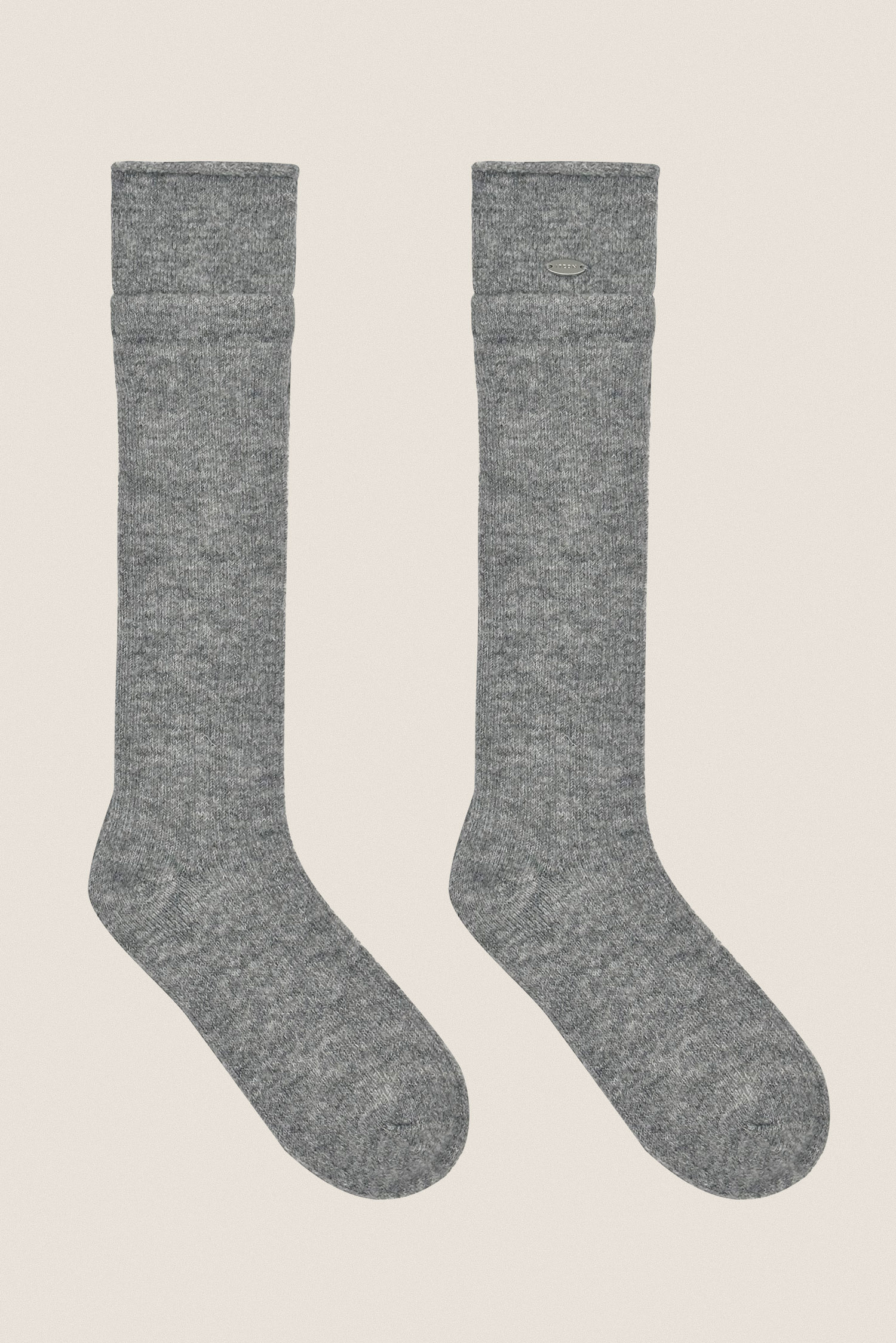AS501 DOUBLE LAYER SOCKS M.GRAY SOLID サイズ: F