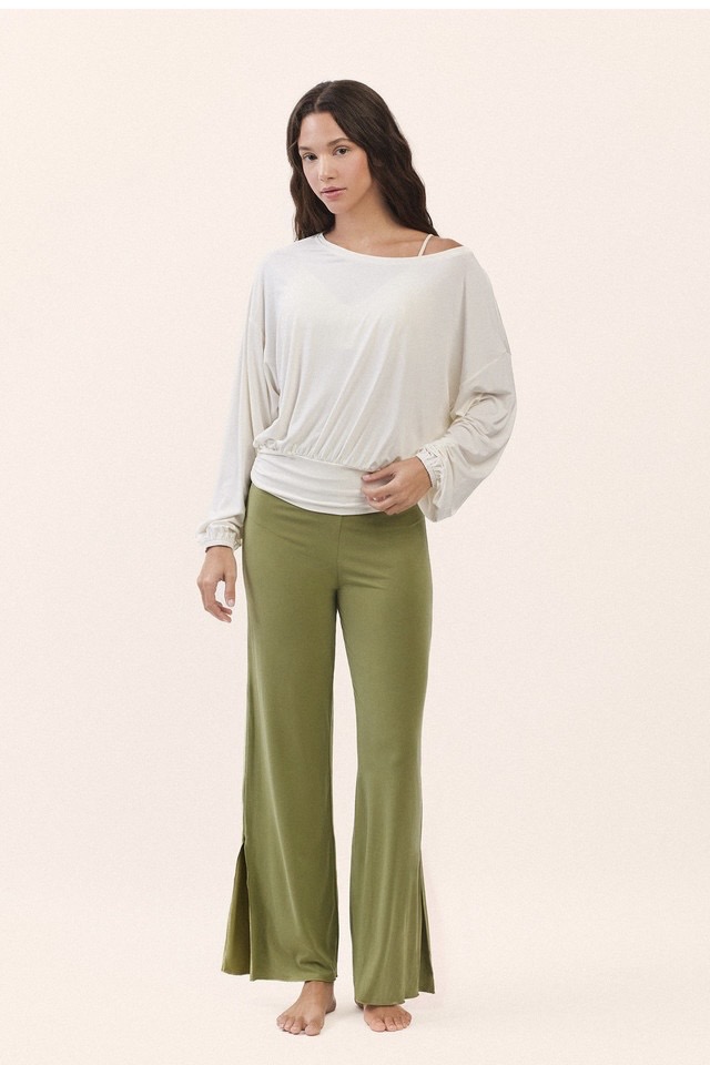 TL137 CUPRA BANDING CROP TEE IVORY SOLID サイズ: F