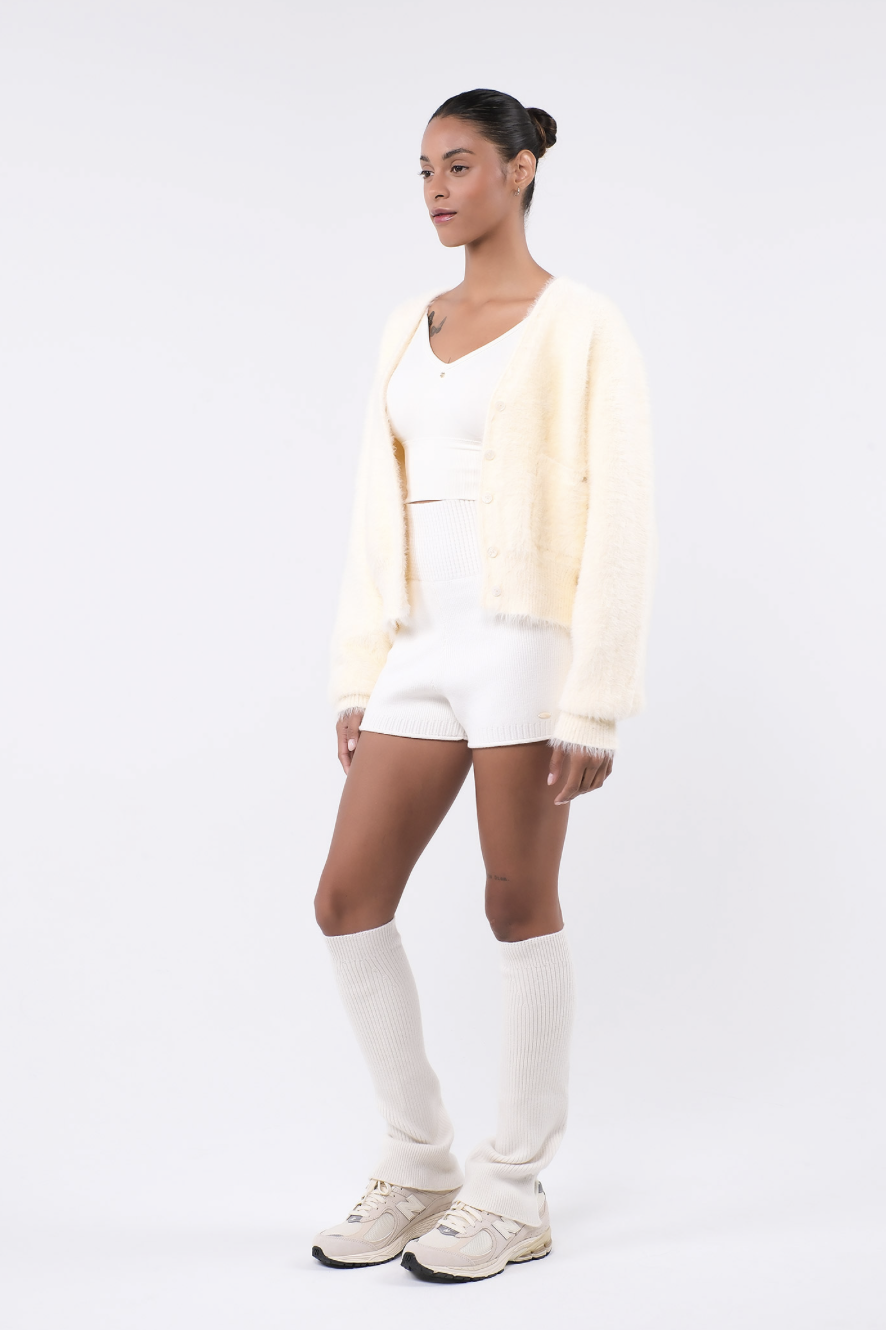 SC243 ANGORA CARDIGAN YELLOW サイズ: ONESIZE