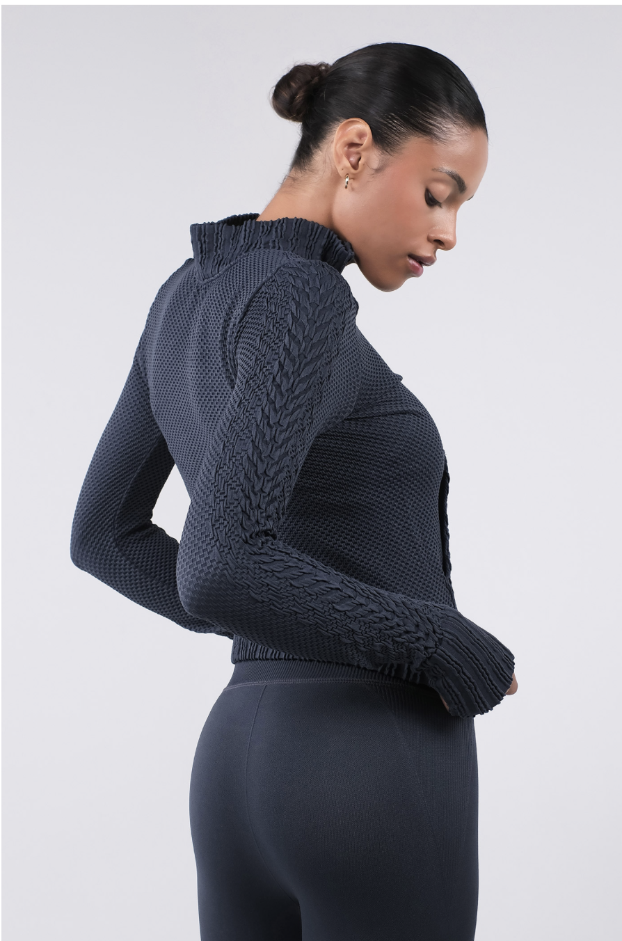 TZ151 SPONGE ZIP-UP D.GRAY サイズ: S/M