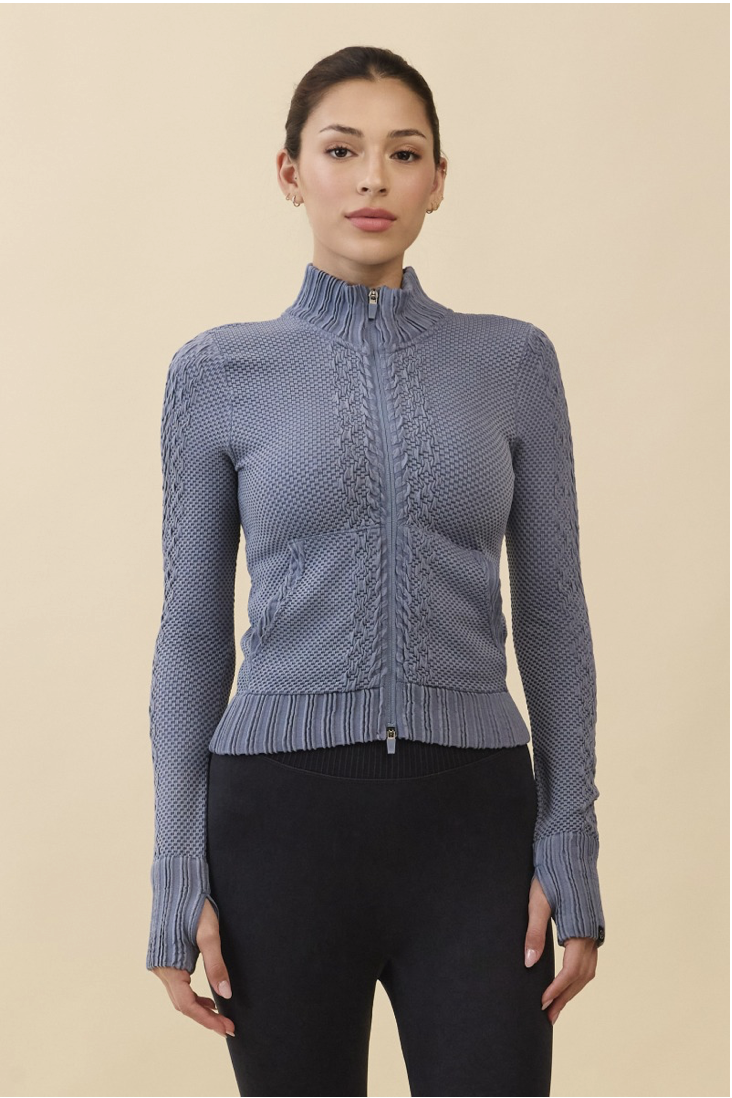 TZ151 SPONGE ZIP-UP AHS NAVY FADE