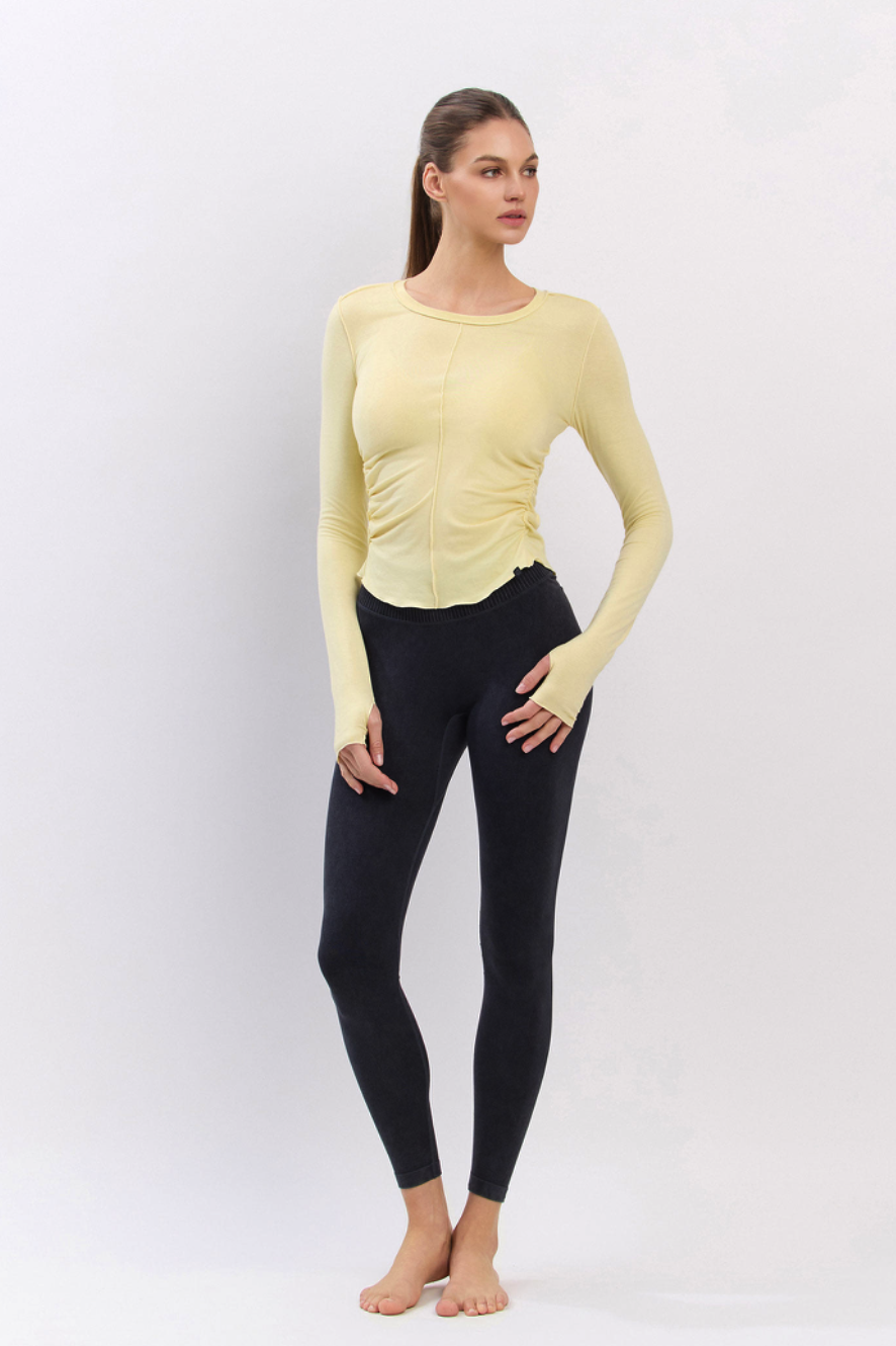 PL074 BLISS LEGGINGS BLACK FADE サイズ: S/M
