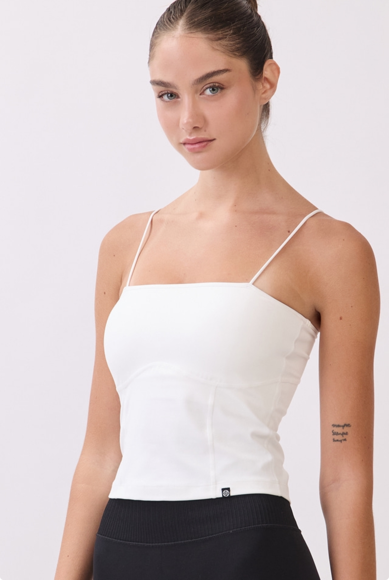 TT023 JERSEY TANK TOP WHITE サイズ: S/M