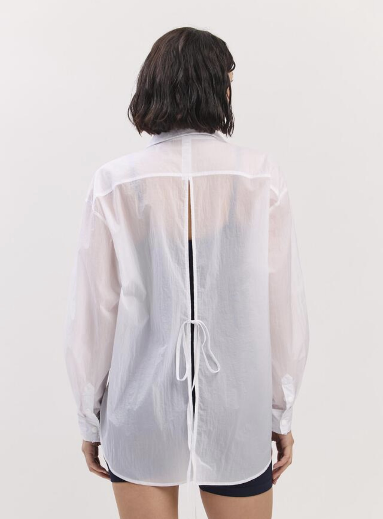 ST181 BACK SLIT SHIRT WHITE サイズ: ONESIZE