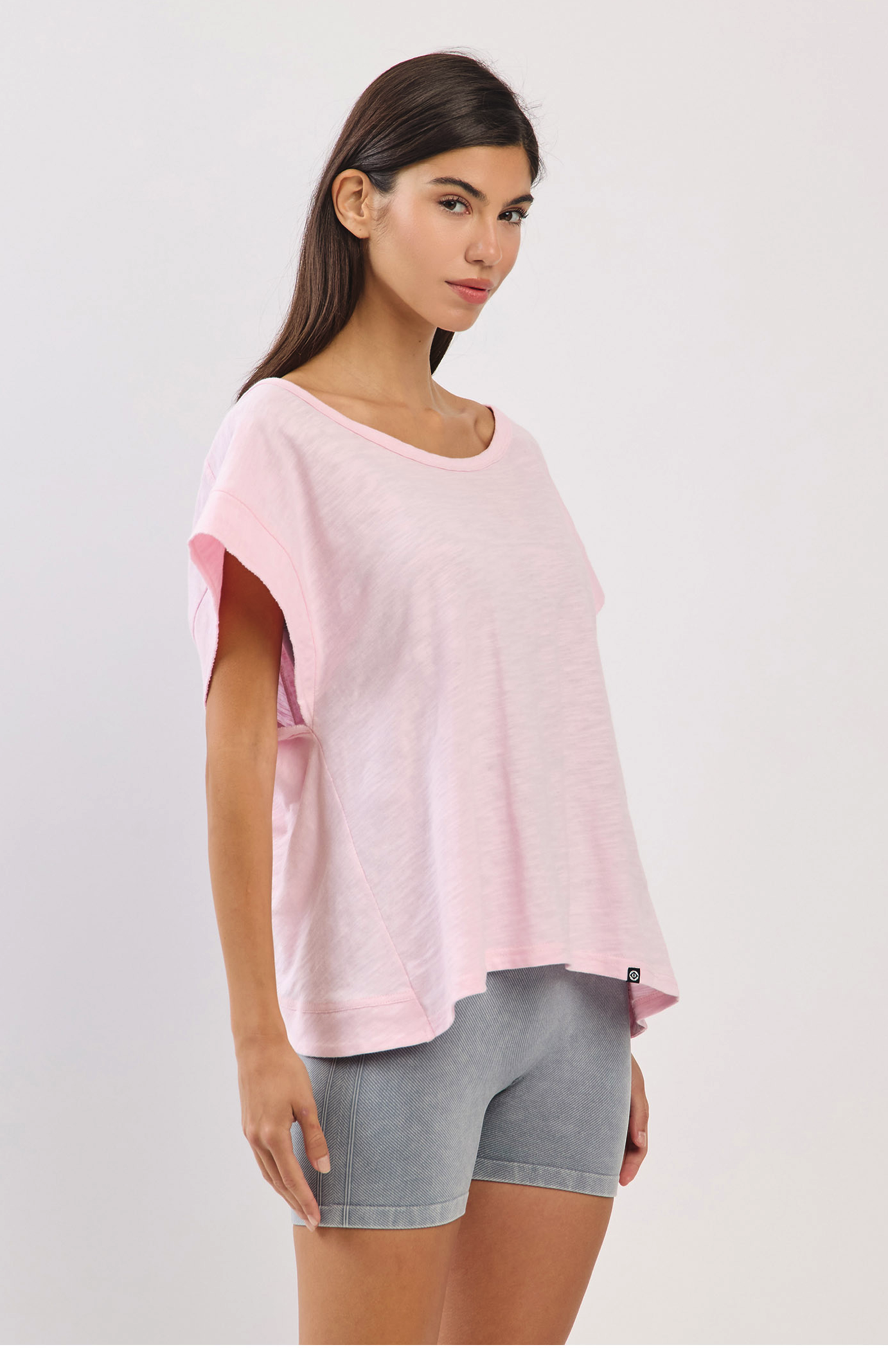 TS109 COVER-UP SLEEVELESS PINK サイズ: ONESIZE