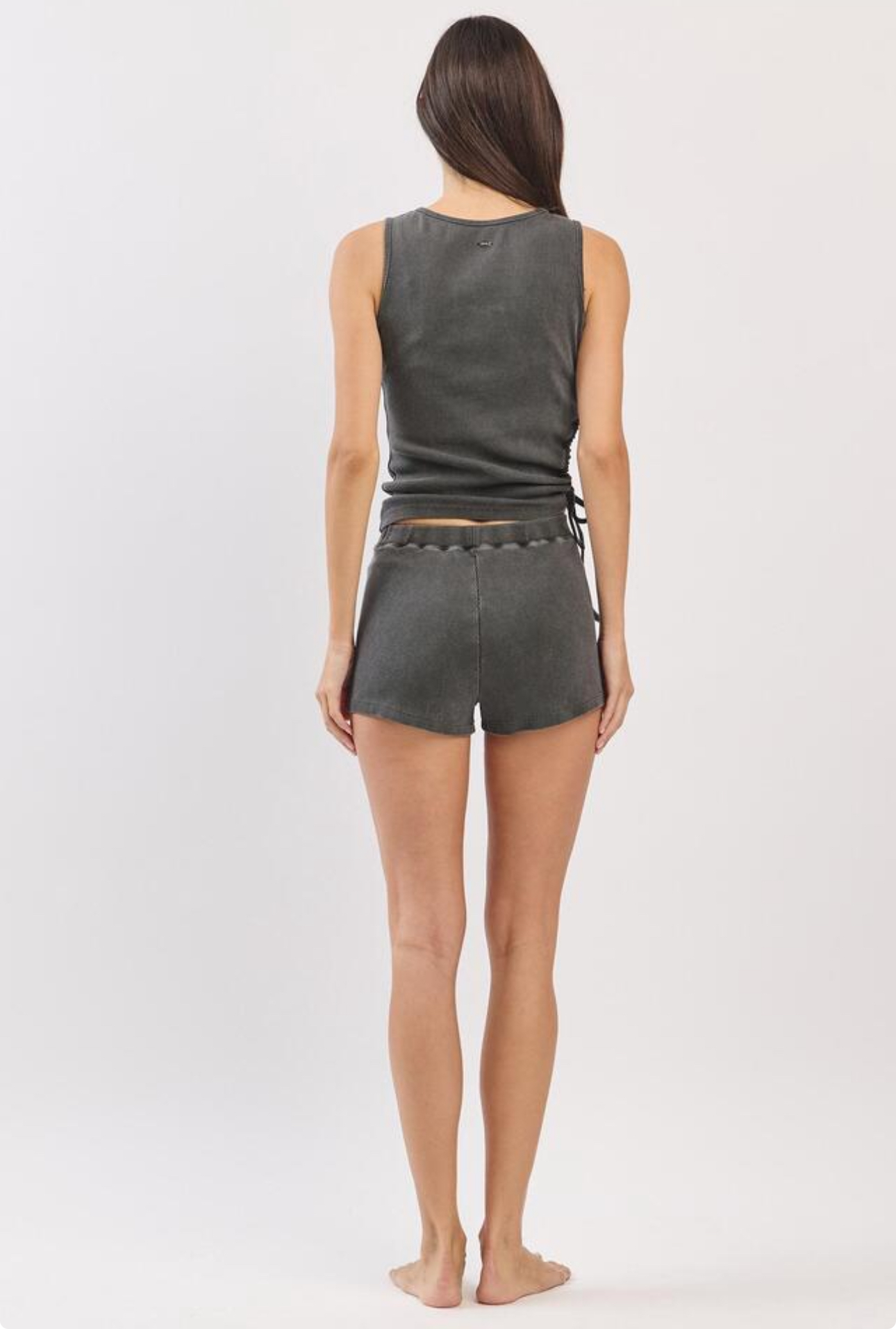 TT200 CUT-OUT SLEEVELESS CHARCOAL FADE サイズ: S/M