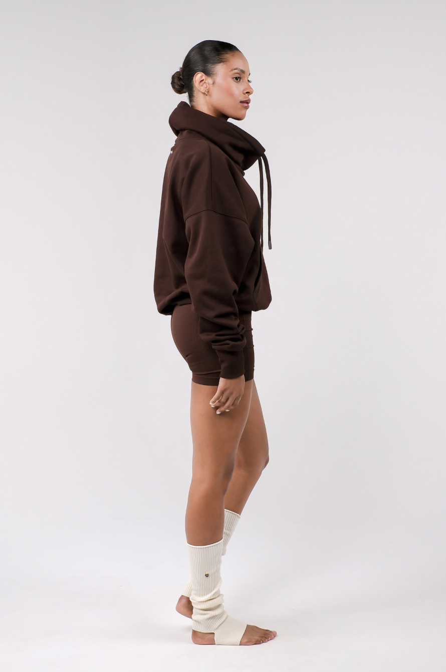 TP142 MINI HOODIE BROWN サイズ: F
