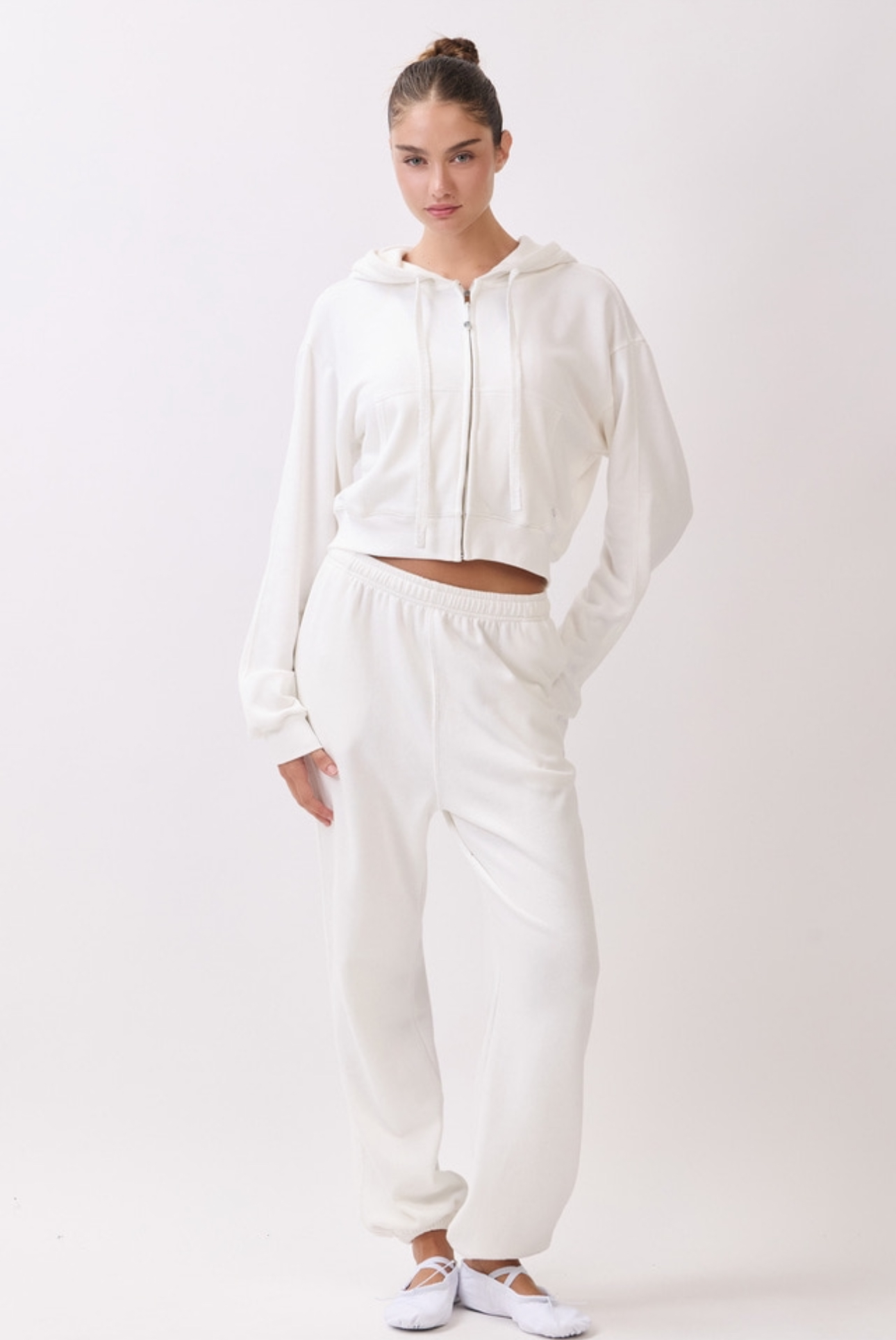 TZ153 ZIP-UP HOODIE IVORY サイズ: F