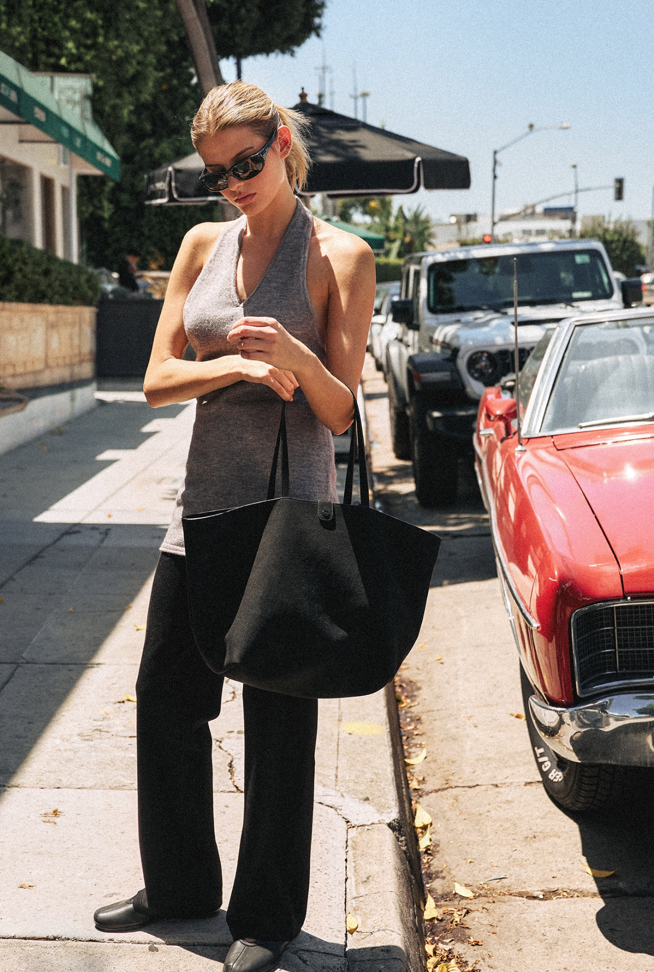 KT251 HALTER-NECK KNIT DRESS M.GRAY SOLID サイズ: F