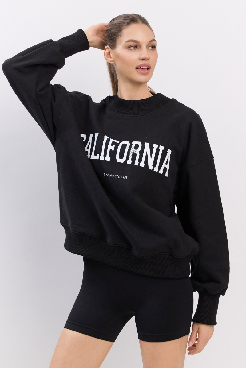 TP134 L/S PULLOVER BLACK