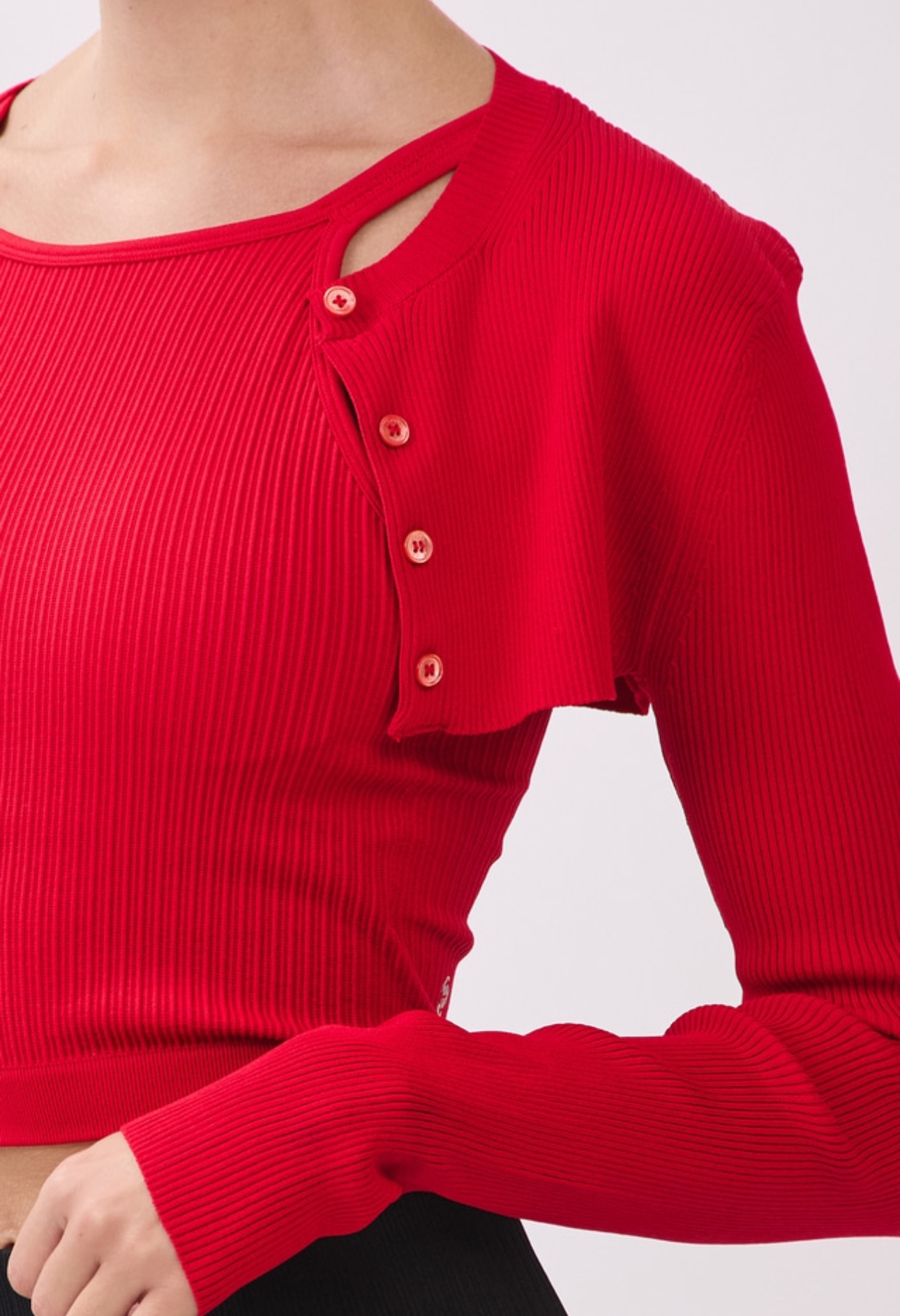 SC231 BOLERO KNIT RED サイズ: ONESIZE