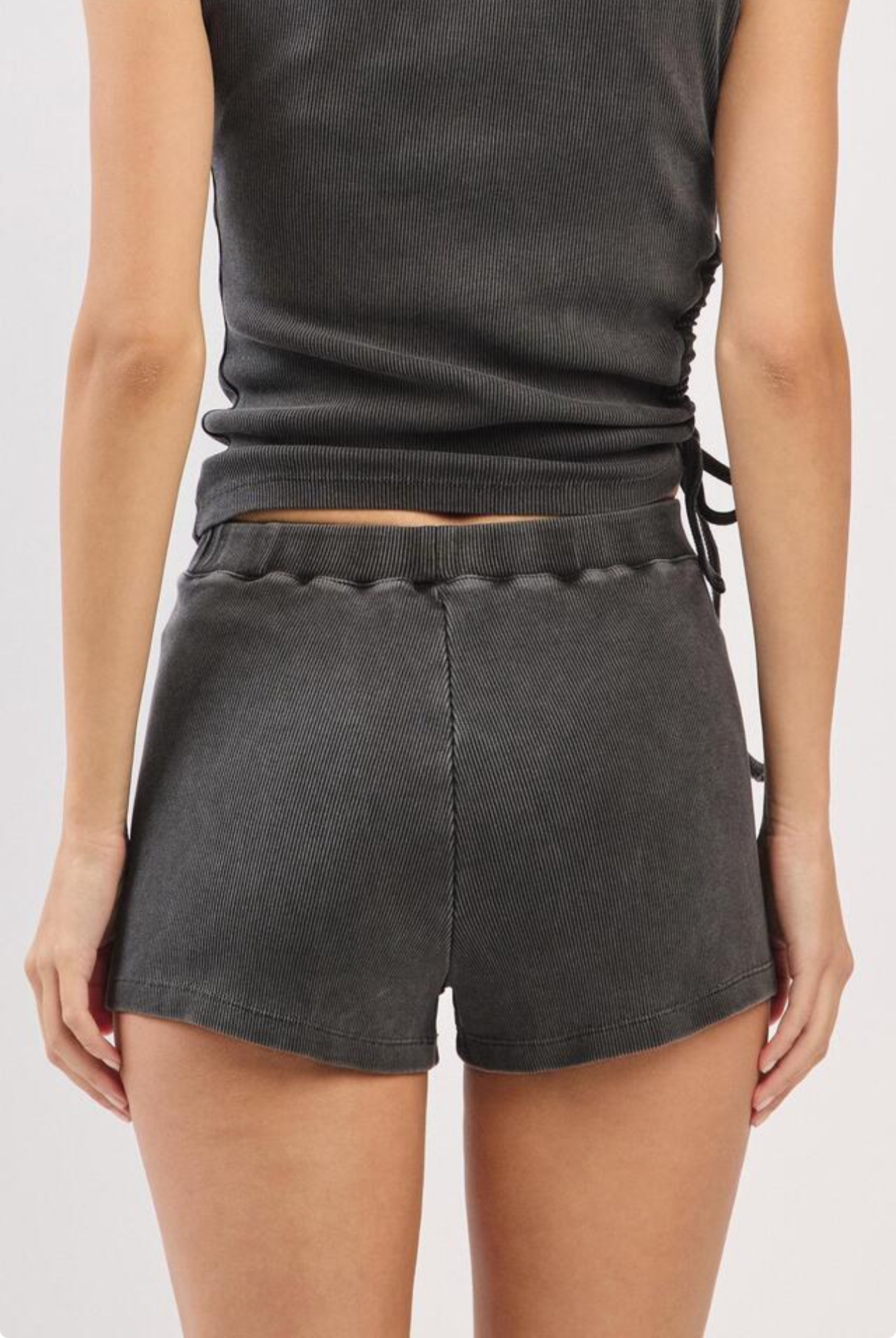 PS462 RIB PIGMENT SHORTS CHARCOAL FADE サイズ: S/M