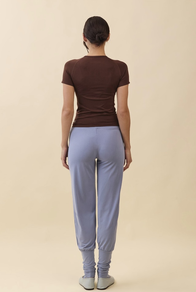 TS133 ALL-DAY SHORT TEE BROWN SOLID サイズ: S/M