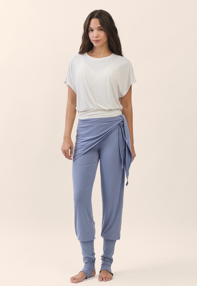 TS124 SHAPE BANDING CROP TEE IVORY SOLID サイズ: SS