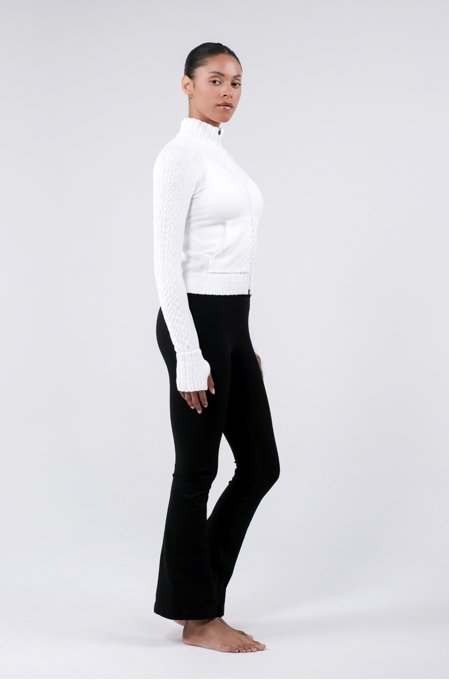 TZ151 SPONGE ZIP-UP WHITE サイズ: S/M