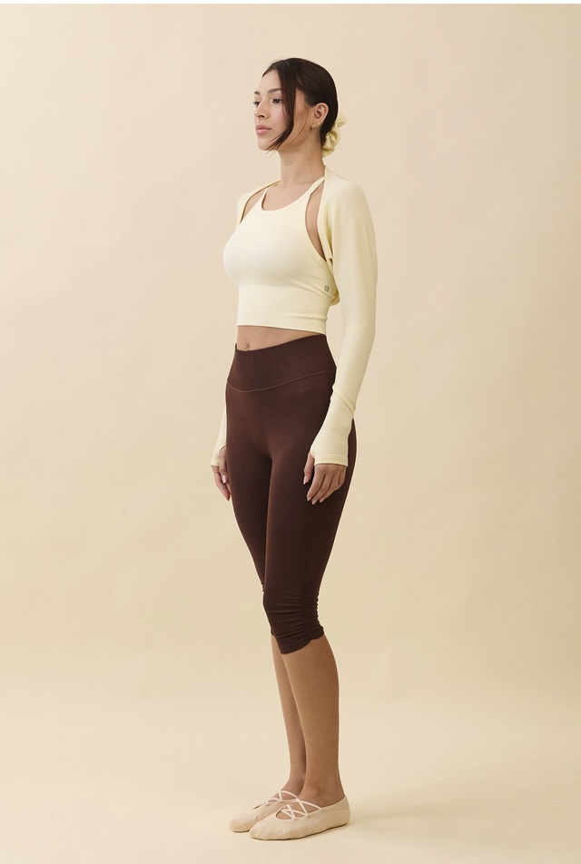 TC183 MELLOW BOLERO + SCRUNCH YELLOW SOLID サイズ: F