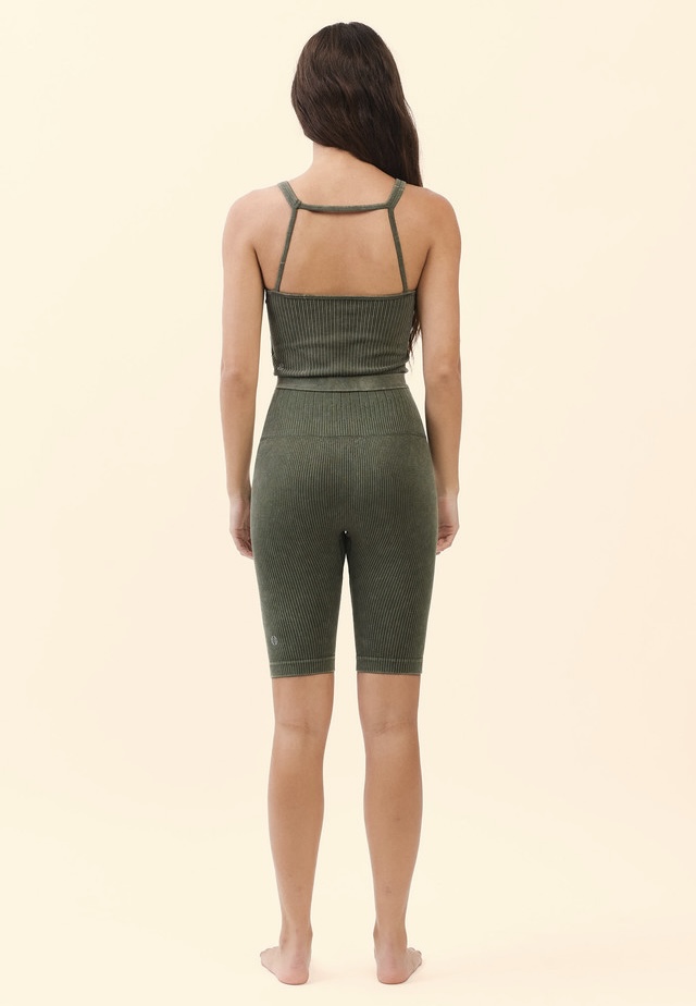 TB039 SPIRAL TANK TOP KHAKI FADE サイズ: S/M