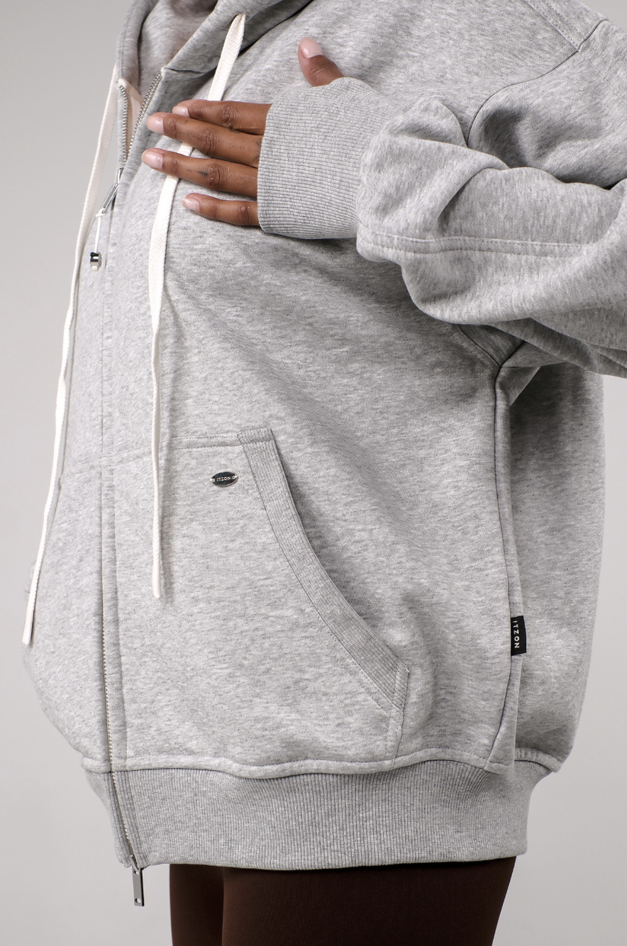 TZ152 ZIP-UP HOODIE M.GRAY サイズ: ONESIZE