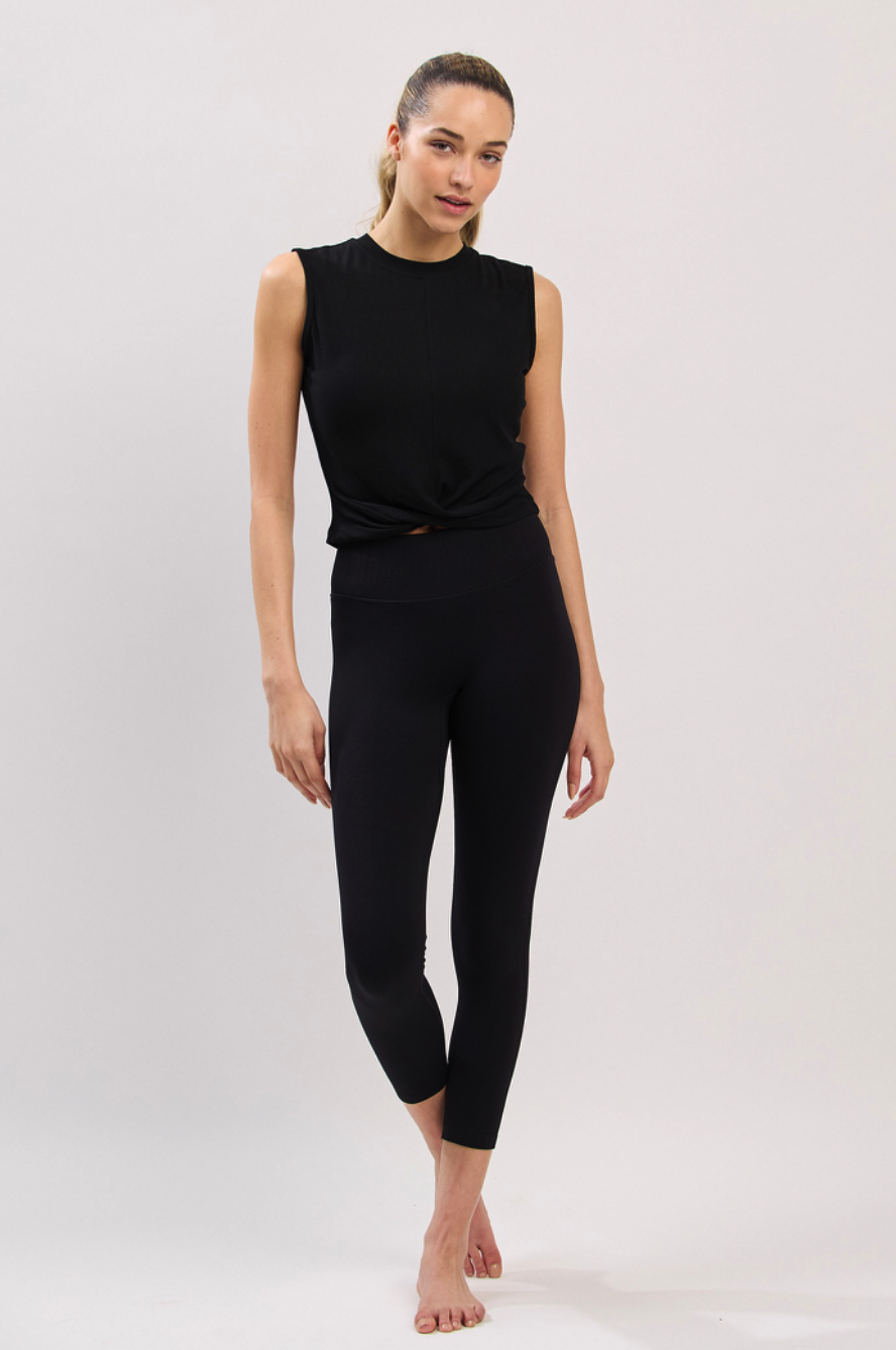 PL071 DOUBLE LEGGINGS BLACK サイズ: S/M