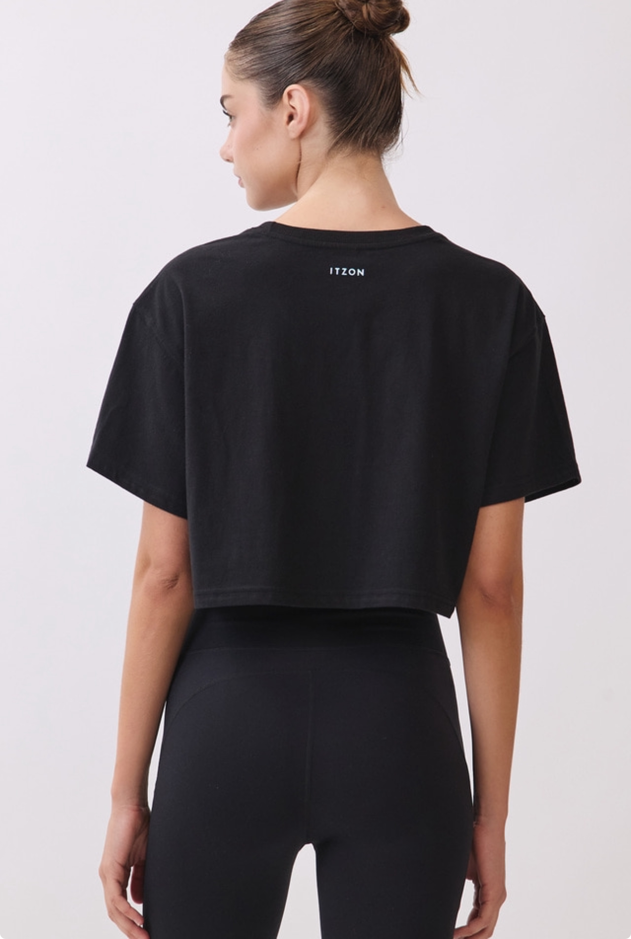 TS113 BRUSHED CROP T-SHIRT BLACK サイズ: F