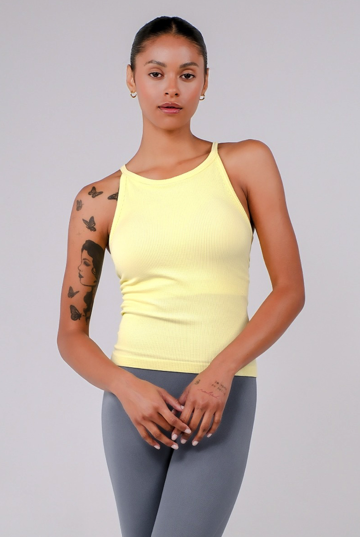 TT002 SIGNITURE HALTER TANK YELLOW