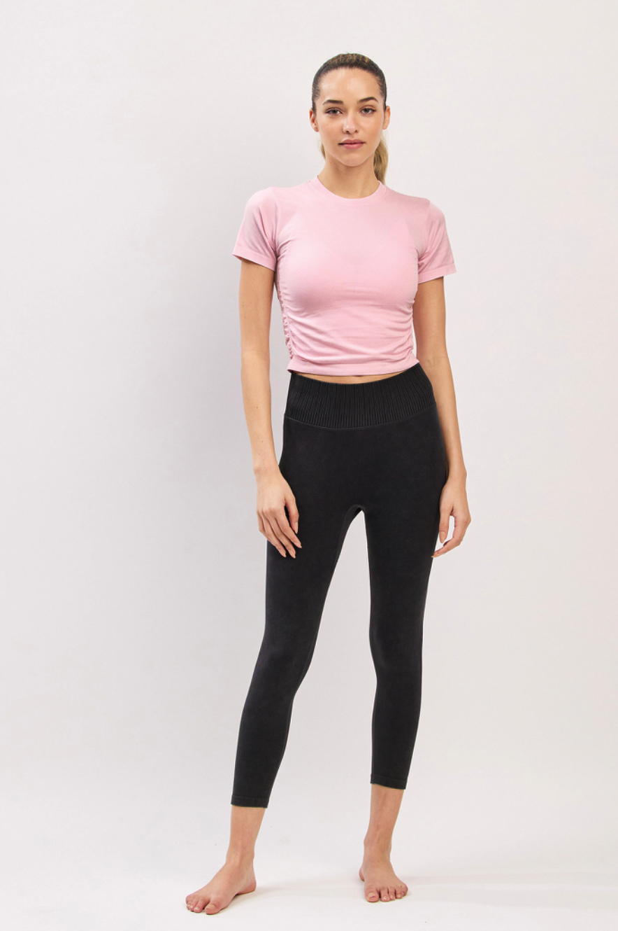 PL071 DOUBLE LEGGINGS BLACK サイズ: S/M
